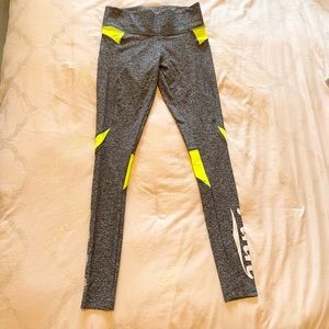 Pink Victorias Secret ultimate yoga leggings gray neon XS